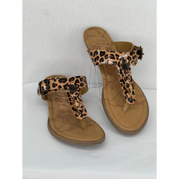Blowfish Barro Ladies Leopard Adjustable Strap Sandals Size 8 - Picture 1 of 10